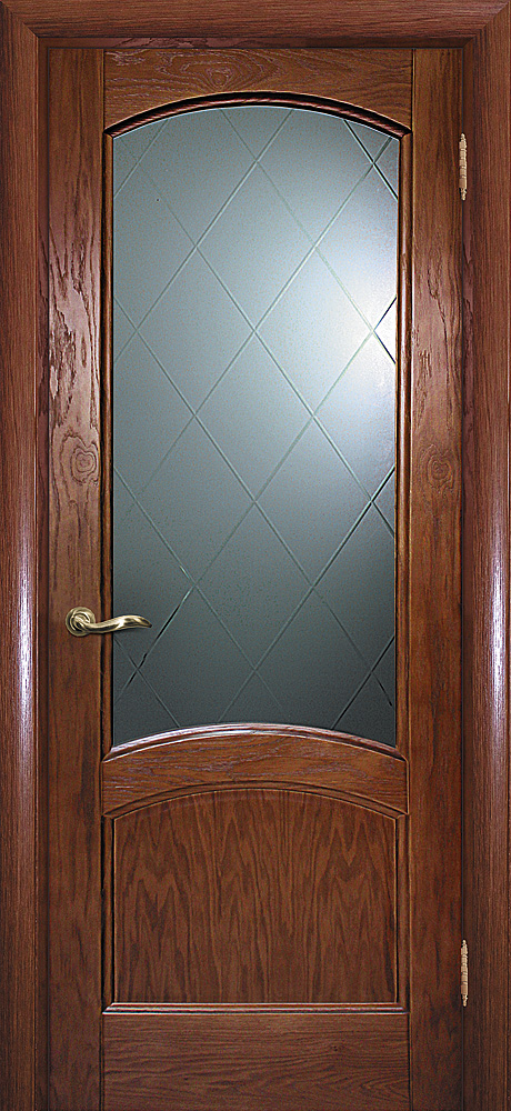Дверь Вайт 01 Дуб со стеклом